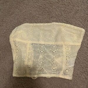 edikted lemon lacy cotton corset size XS